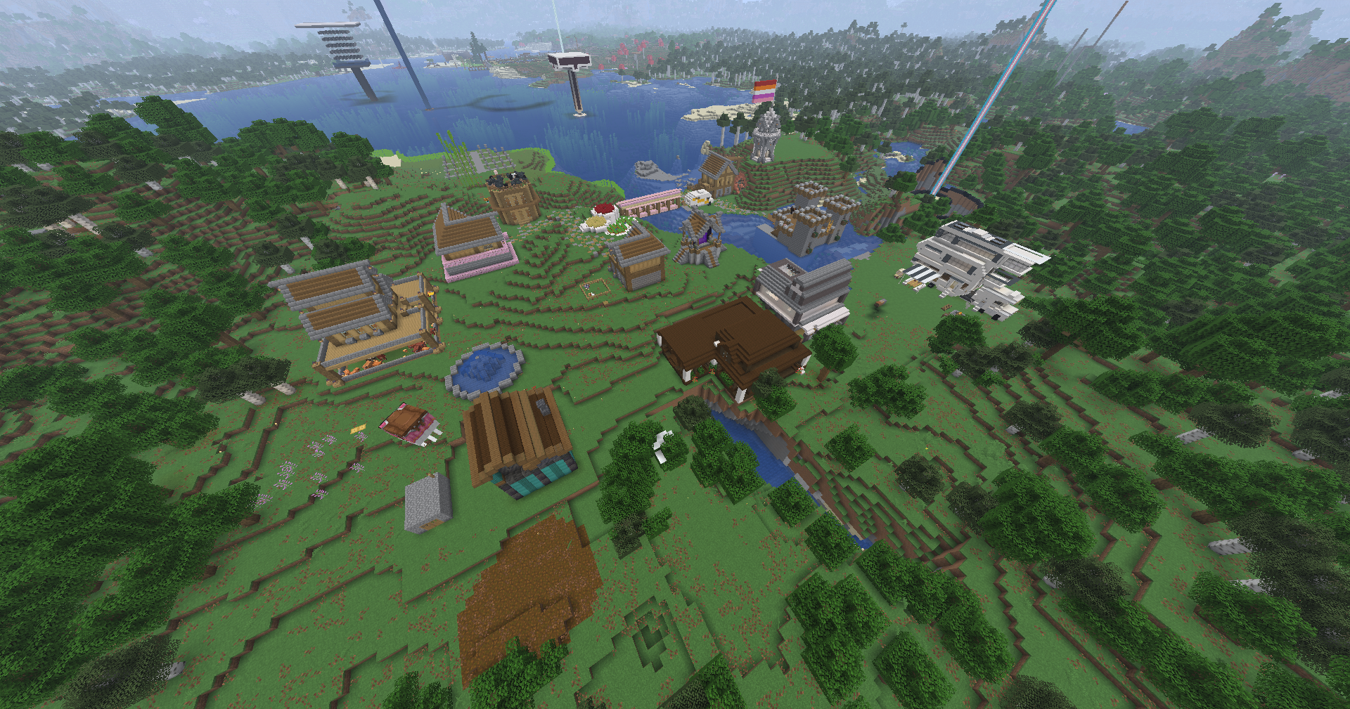 Image of faction viewed from above ground