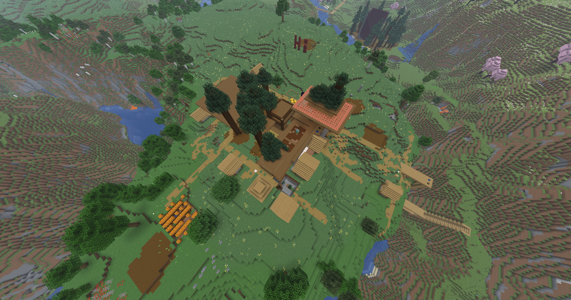 Image of faction viewed from above ground