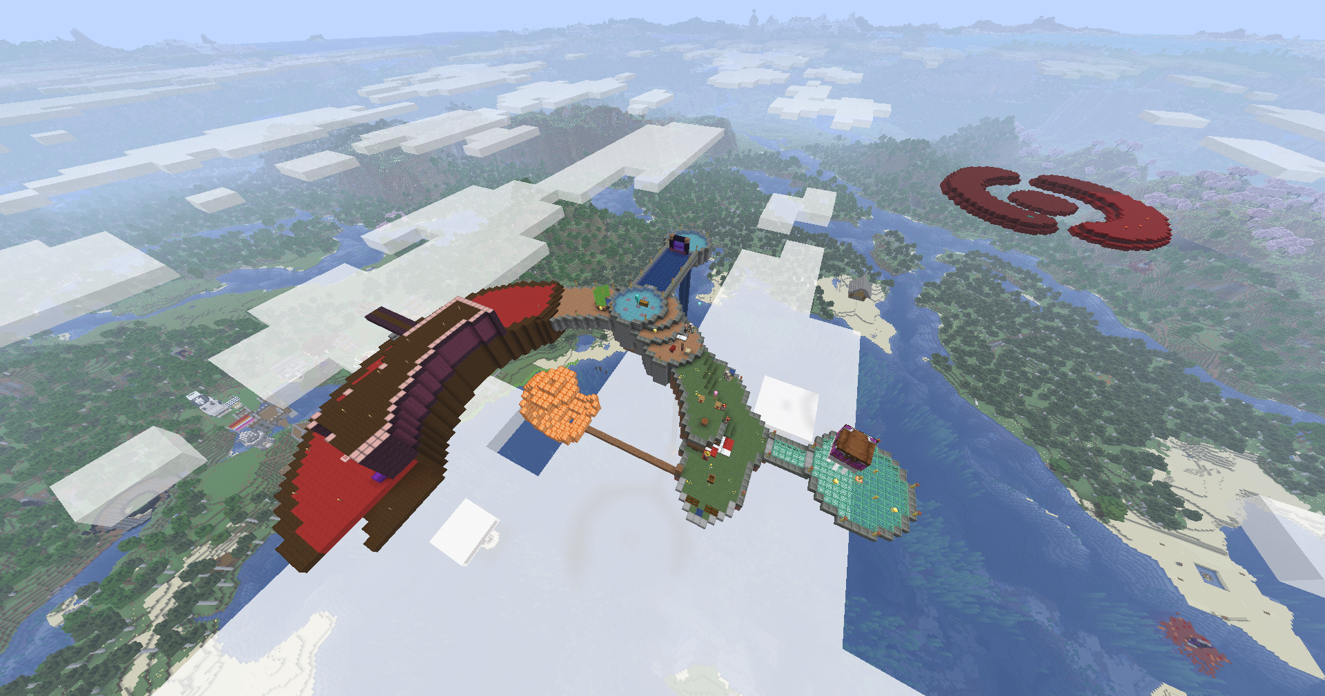 Image of faction viewed from above ground